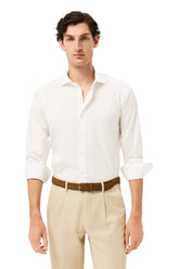 Slim Fit Cotton Formal Shirt With Newport Collar